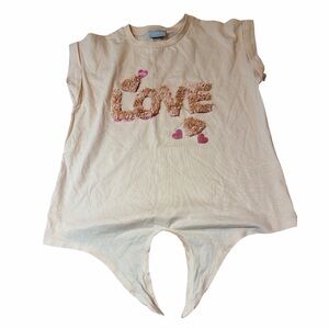 Charming Beige Love Kids T-Shirt